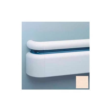 Pawling All Vinyl Three-Piece Handrail System, 6.25" Face, Aluminum Retainer, 12' Long, Wheat BR-400V-193